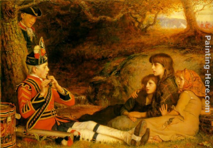 The Piper painting - John Everett Millais The Piper art painting